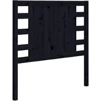 vidaXL Tête de lit noir 96x4x100 cm pin massif