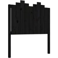 vidaXL Tête de lit noir 96x4x110 cm pin massif