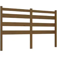 vidaXL Tête de lit marron miel 126x4x100 cm Pin massif