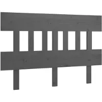 vidaXL Tête de lit Gris 143,5x3x81 cm Pin massif