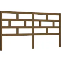 vidaXL Tête de lit marron miel 186x4x100 cm Pin massif