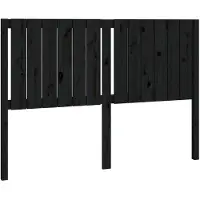vidaXL Tête de lit noir 145,5x4x100 cm pin massif