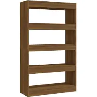 vidaXL Bibliothèque/Séparateur de pièce Chêne marron Bois d'ingénierie