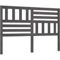 vidaXL Tête de lit Gris 156x4x100 cm Pin massif