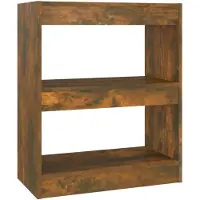 vidaXL Bibliothèque/Séparateur de pièce chêne fumé 60x30x72 cm