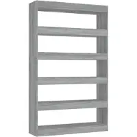 vidaXL Bibliothèque/Séparateur de pièce sonoma gris 100x30x166 cm