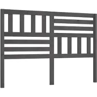 vidaXL Tête de lit Gris 146x4x100 cm Pin massif