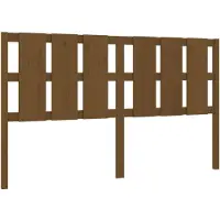 vidaXL Tête de lit marron miel 185,5x4x100 cm Pin massif