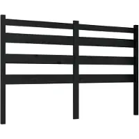 vidaXL Tête de lit noir 166x4x100 cm pin massif
