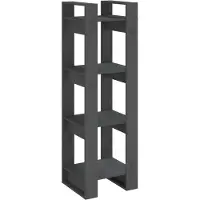vidaXL Bibliothèque/Séparateur de pièce Gris 41x35x125 cm Pin solide