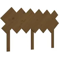 vidaXL Tête de lit marron miel 132x3x81 cm Pin massif