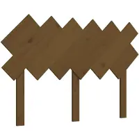 vidaXL Tête de lit marron miel 122,5x3x80,5 cm Pin massif