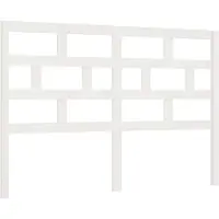 vidaXL Tête de lit blanc 156x4x100 cm pin massif