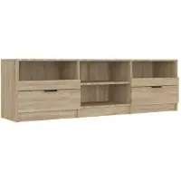 vidaXL Armoire TV Chêne Sonoma 150x33,5x45 cm Bois composite