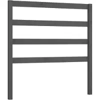 vidaXL Tête de lit Gris 96x4x100 cm Pin massif