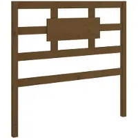 vidaXL Tête de lit marron miel 95,5x4x100 cm Pin massif