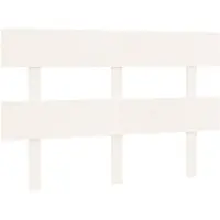 vidaXL Tête de lit blanc 124x3x81 cm pin massif