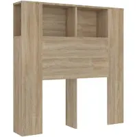 vidaXL Tête de lit avec étagères Chêne Sonoma 100x18,5x102,5 cm