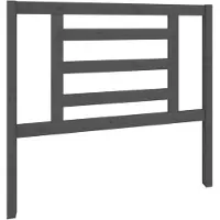 vidaXL Tête de lit Gris 106x4x100 cm Pin massif