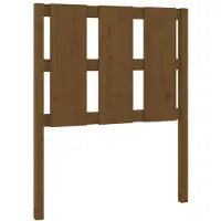 vidaXL Tête de lit marron miel 80,5x4x100 cm Pin massif