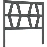 vidaXL Tête de lit Gris 106x4x100 cm Pin massif