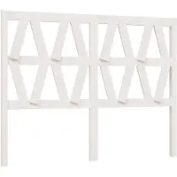 vidaXL Tête de lit blanc 126x4x100 cm pin massif