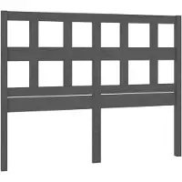 vidaXL Tête de lit Gris 145,5x4x100 cm Pin massif