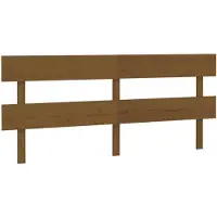 vidaXL Tête de lit marron miel 184x3x81 cm Pin massif