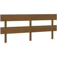 vidaXL Tête de lit marron miel 204x3x81 cm Pin massif