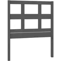 vidaXL Tête de lit Gris 95,5x4x100 cm Pin massif