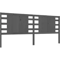 vidaXL Tête de lit Gris 166x4x100 cm Pin massif