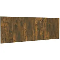 vidaXL Tête de lit murale chêne fumé 240x1,5x80 cm Bois composite