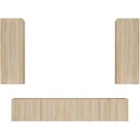vidaXL Ensemble de 4 meubles TV en bois composite chêne Sonoma