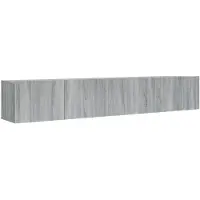 vidaXL Ensemble de 2 meubles TV Gris Sonoma Bois composite