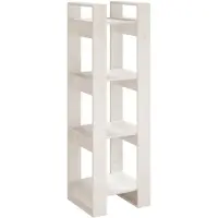 vidaXL Bibliothèque/Séparateur de pièce Blanc 41x35x125 cm Pin solide