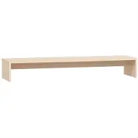 vidaXL Support d'écran 100x27x15 cm pin massif