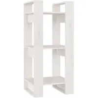 vidaXL Bibliothèque/Séparateur de pièce Blanc 41x35x91 cm Pin solide