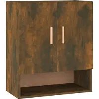 vidaXL Armoire murale chêne fumé 60x31x70 cm Bois composite