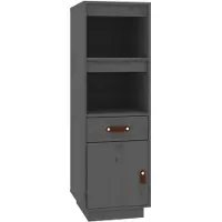 vidaXL Highboard Gris 34x40x108,5 cm Pin massif