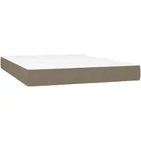 vidaXL Matelas à ressorts ensachés Taupe 140x200x20 cm Tissu