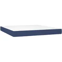 vidaXL Matelas à ressorts ensachés bleu 160x200x20 cm Tissu