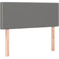 vidaXL Tête de lit gris foncé 80x5x78/88 cm Tissu