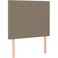 vidaXL Têtes de lit 2 pcs. Taupe 90x5x78/88 cm Tissu