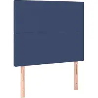 vidaXL Têtes de lit 2 pcs. Bleu 80x5x78/88 cm Tissu