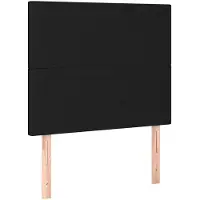 vidaXL Têtes de lit 2 pièces noir 100x5x78/88 cm Tissu