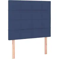 vidaXL Têtes de lit 2 pcs. Bleu 80x5x78/88 cm Tissu