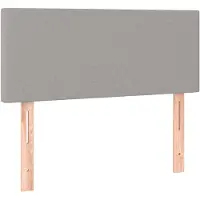 vidaXL Tête de lit gris clair 100x5x78/88 cm Tissu