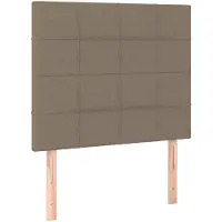 vidaXL Têtes de lit 2 pcs. Taupe 80x5x78/88 cm Tissu