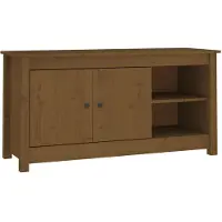 vidaXL Armoire TV brun miel 103x36,5x52 cm Pin massif