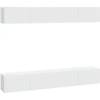 vidaXL Armoires murales TV 4 pcs. Blanc 100x30x30 cm